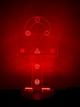 Load image into Gallery viewer, Alchemist Ankh Lamp w/ 7.83Hz Insert
