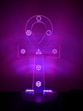 Load image into Gallery viewer, Alchemist Ankh Lamp w/ 7.83Hz Insert