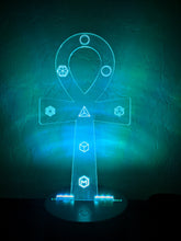 Load image into Gallery viewer, Alchemist Ankh Lamp w/ 7.83Hz Insert