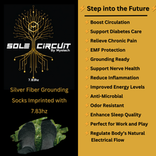 Load image into Gallery viewer, Sole Circuit Grounding Socks – Silver Fiber &amp; 7.83Hz Resonance
