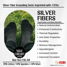 Load image into Gallery viewer, Sole Circuit Grounding Socks – Silver Fiber &amp; 7.83Hz Resonance

