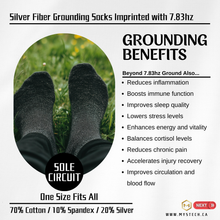 Load image into Gallery viewer, Sole Circuit Grounding Socks – Silver Fiber &amp; 7.83Hz Resonance
