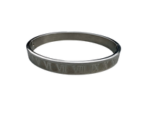 Load image into Gallery viewer, Roman Numeral Steel Bangle  I - XII
