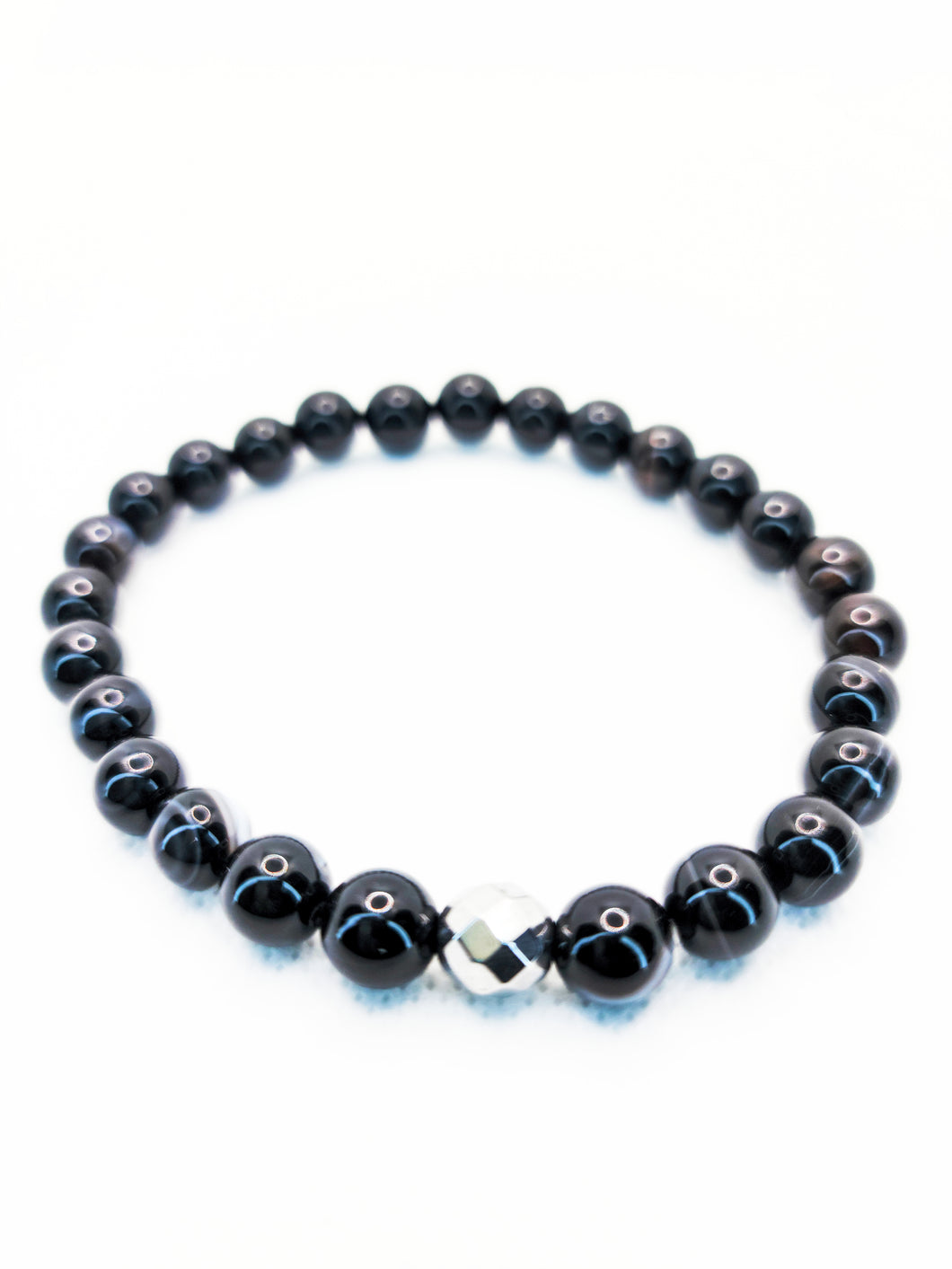 Mineral Stretch — Rainbow Obsidian