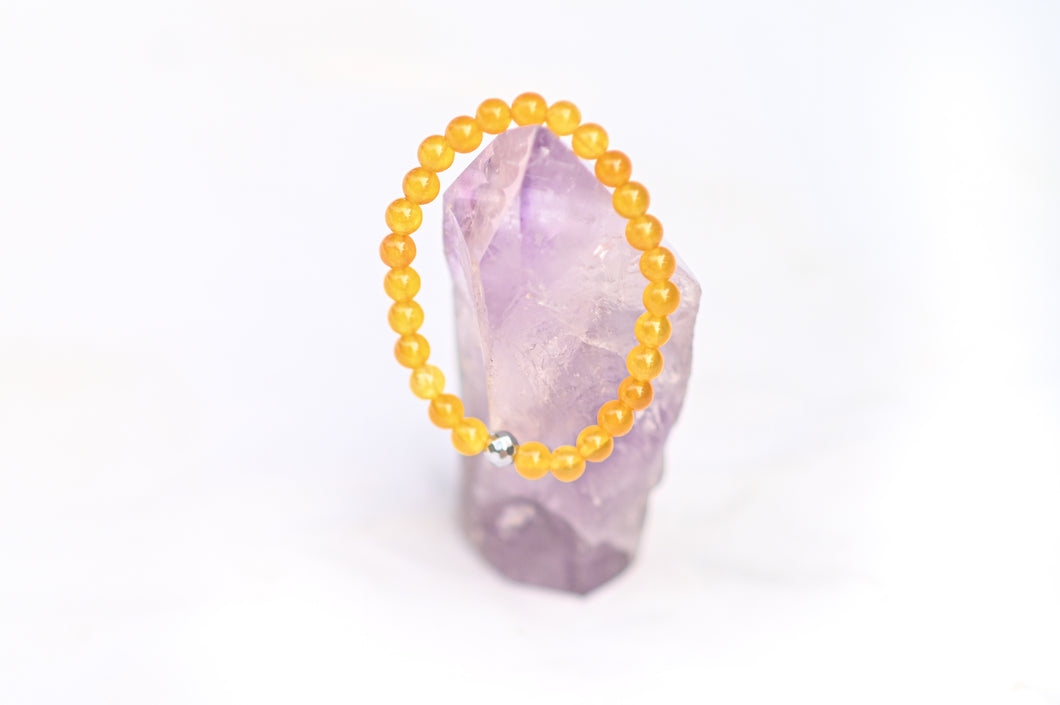 Mineral Stretch — Bright Yellow Agate