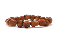 Load image into Gallery viewer, Mineral Chunk Bracelet — Goldstone
