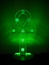 Load image into Gallery viewer, Alchemist Ankh Lamp w/ 7.83Hz Insert
