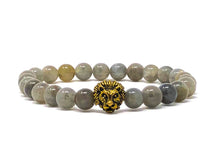 Load image into Gallery viewer, Fancy Mineral Stretch Bracelet — Labradorite
