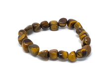 Load image into Gallery viewer, Mineral Chunk Bracelet — Tiger&#39;s Eye
