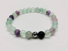 Load image into Gallery viewer, Mineral Stretch — Rainbow Fluorite
