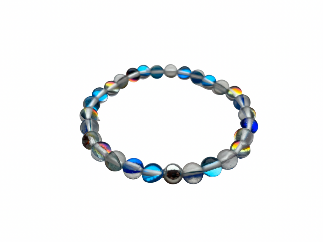 Mineral Stretch — Blue Titanium Quartz