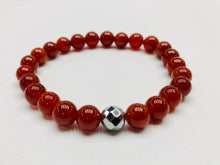 Load image into Gallery viewer, Fancy Mineral Stretch Bracelet — Carnelian
